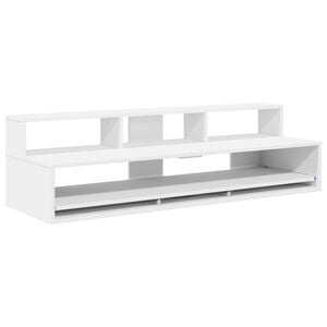 vidaXL スタジオデスク ホワイト 152 x 42.5 x 36 cm エンジニアードウッド