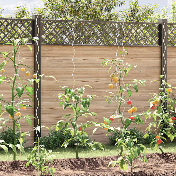 vidaXL スパイラル型 植物支柱 170cm 亜鉛メッキ鋼製 5点