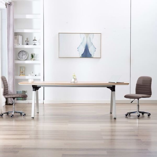 vidaXL ダイニングチェア 2点セット トープ 布張り