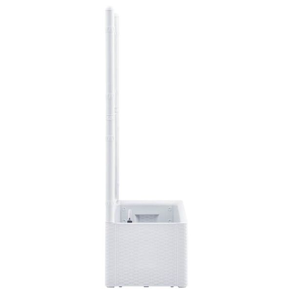 vidaXL ガーデンレイズドベッド トレリス＆自動給水システム付 ホワイト