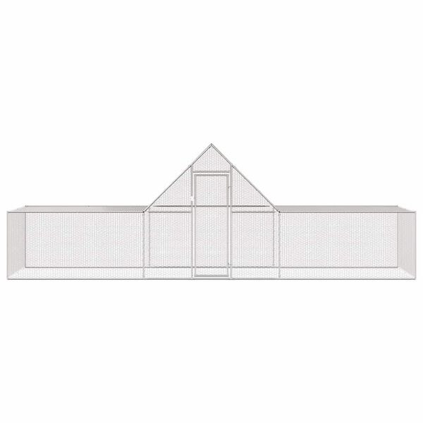 vidaXL 鶏小屋 6x2x2m 亜鉛メッキ鋼製