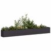 vidaXL プランター ブラック 360x40x40 cm 冷間圧延鋼