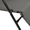 vidaXL 折りたたみサンラウンジャー 2点 スチール グレー