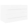 vidaXL バスルーム家具2点セット ホワイト パーティクルボード