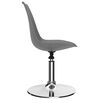 vidaXL 324201 vidaXL Swivel Dining Chairs 2 pcs Light Grey Faux Leather