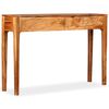 vidaXL コンソールテーブル 無垢材 118x30x80 cm