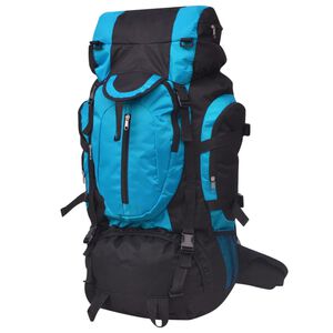 vidaXL 登山用リュック XXL 75L ブラック＆ブルー