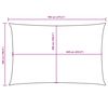 vidaXL サンシェードセイル 5x7m 長方形 オックスフォード生地 クリーム