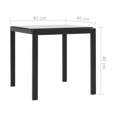 vidaXL サンラウンジャー 2点 テーブル付 ポリラタン＆合成繊維製 ブラック