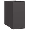 vidaXL プランター ブラック 40x80x80 cm スチール