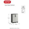 Keter 低位収納キャビネット ブラック＆グレー 97 cm