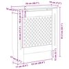 vidaXL ラジエーターカバー ホワイト 78cm MDF製