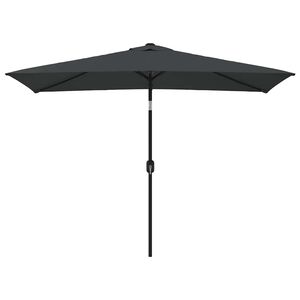 vidaXL 屋外用パラソル 金属ポール付き 300x200cm アントラシート