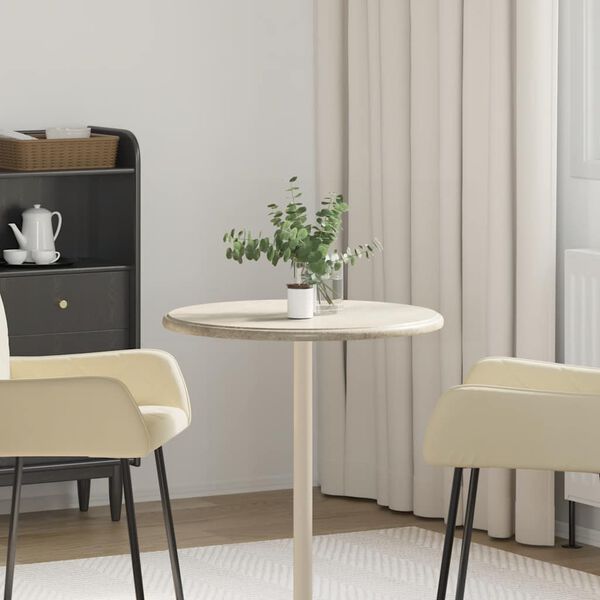 vidaXL テーブルトップ 直径60x2.5cm 大理石 グレー