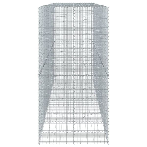 vidaXL 蛇籠バスケット カバー付き 450x100x200cm 亜鉛メッキ鉄