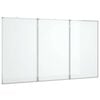 vidaXL マグネット式ホワイトボード 折りたたみ式 180x80x1.7cm アルミニウム製