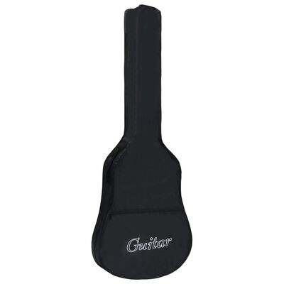 vidaXL ギターバッグ 4/4クラシックギター ブラック102x36.5 cm 布製