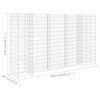 vidaXL H字型ガビオンプランター 260x40x150cm スチールワイヤー製