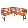 vidaXL ガーデンコーナーベンチ クッション付き 150cm アカシア無垢材