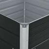 vidaXL レイズドガーデンベッド 100x100x45 cm 亜鉛メッキ鋼製 ブラウン