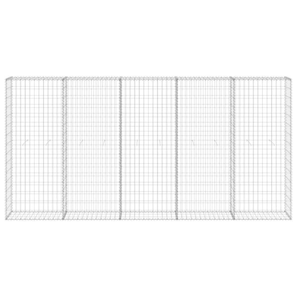 vidaXL ガビオンウォール カバー付き 亜鉛メッキ鋼製 300x30x150cm