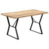 vidaXL ダイニングテーブル 140x80x76cm マンゴーウッド 無垢材