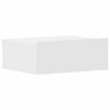 vidaXL 壁面取付型ナイトチェスト 2個 白色 40x30x15cm パーティクルボード