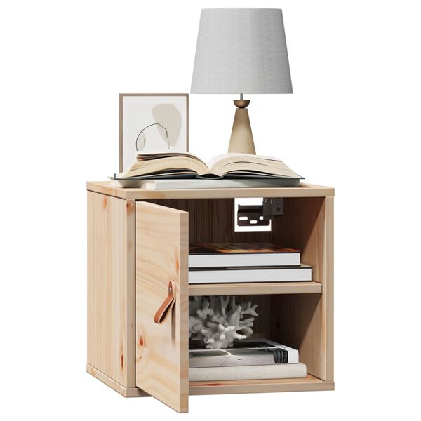 vidaXL ウォールキャビネット 31.5x30x30 cm 無垢材 パイン材