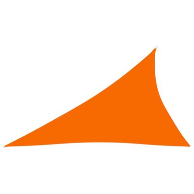 vidaXL サンシェードセイル 4x5x6,4m 三角形 オックスフォード生地 オレンジ