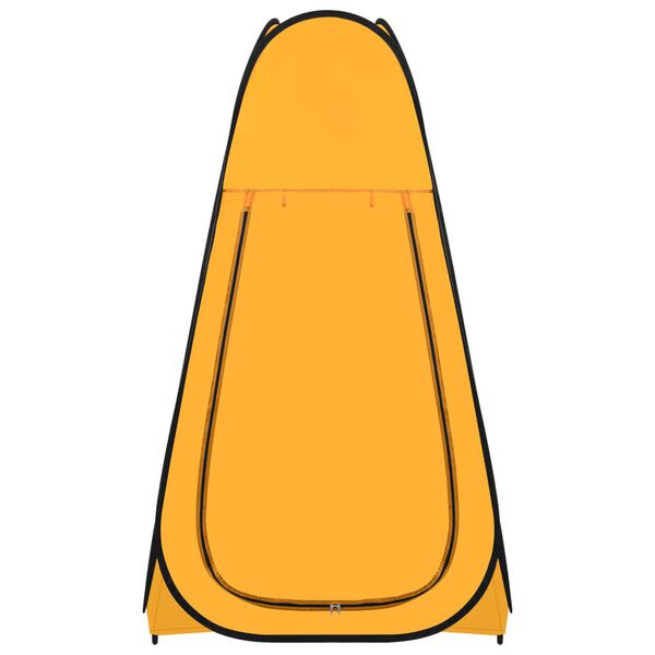 vidaXL ポップアップ シャワーテント イエロー