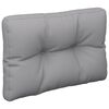 vidaXL パレットクッション 5点 グレー ファブリック