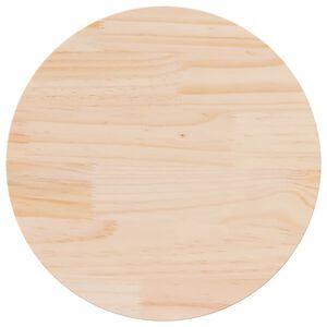 vidaXL テーブルトップ 直径50x2.5 cm パイン無垢材