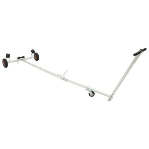 vidaXL 空気圧タイヤ付き調整式ボートトレーラー 200kg Load 350 x 106 x 90 cm シルバー 亜鉛メッキ鋼板