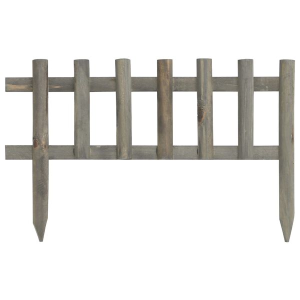 vidaXL 芝生エッジ 10点 4.4m モミ材