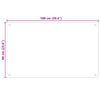 vidaXL キッチン用 汚れ防止板 ブラック 100x60cm 強化ガラス製