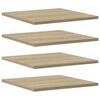 vidaXL 本棚ボード 4点 ソノマオーク 40x40x1.5cm パーティクルボード