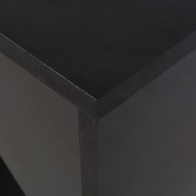 vidaXL バーテーブル 可動棚付き ブラック 138x39x110 cm
