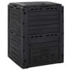 vidaXL ガーデンコンポスター ブラック 280 L ポリプロピレン