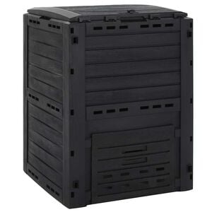 vidaXL ガーデンコンポスター ブラック 280 L ポリプロピレン