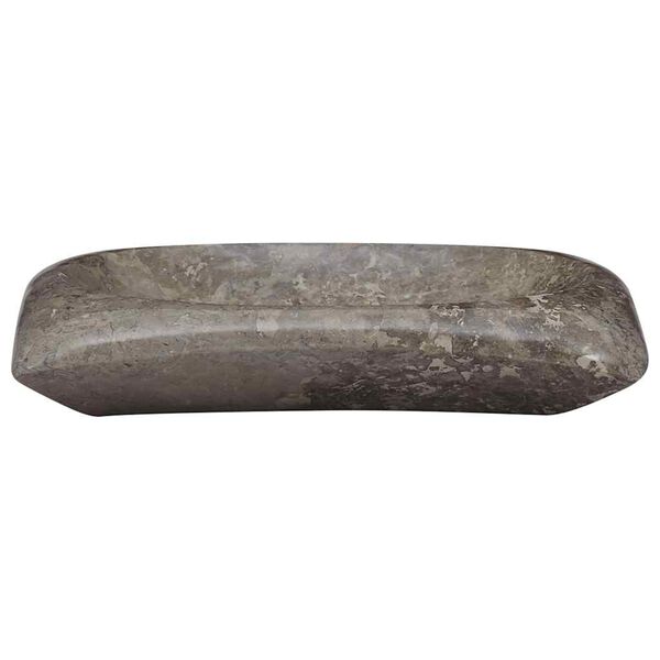 vidaXL 洗面器 50x35x10cm 大理石 グレー