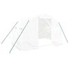 vidaXL 温室 スチールフレーム ホワイト 6m&sup2; 3x2x2 m
