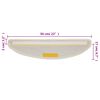 vidaXL 階段マット 15枚入り 56x17x3 cm ホワイト 半円形