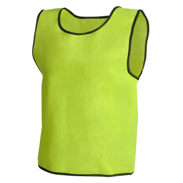 vidaXL スポーツビブ 10点セット ジュニア イエロー