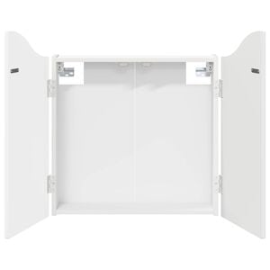 vidaXL ダーツボードキャビネット ホワイト 56 x 12 x 63 cm エンジニアードウッド