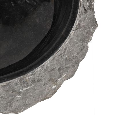 vidaXL 洗面器 40x12 cm 大理石 ブラック