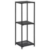 vidaXL 収納棚 ブラック 30x30x90 cm ポリラタン製