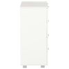 vidaXL サイドボード ハイグロスホワイト 60x35x80cm パーティクルボード