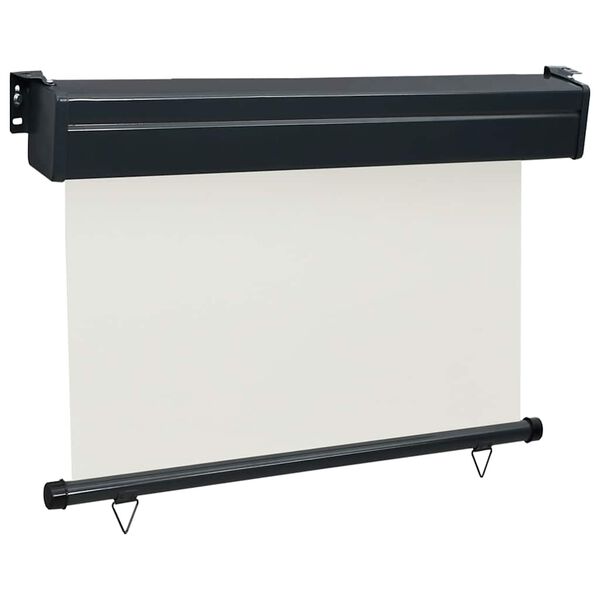 vidaXL バルコニー用 サイドオーニング 105x250cm クリーム