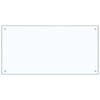 vidaXL キッチンスプラッシュバック 2 pcs トランスペアレント 100 x 50 cm 強化ガラス