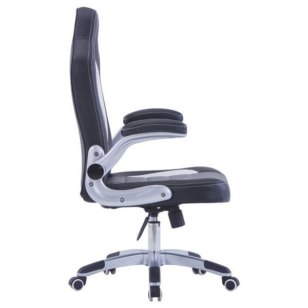 vidaXL ゲーミングチェア 合成皮革 ブラック